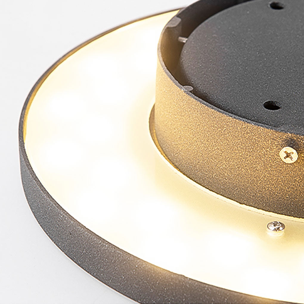 Halo Bottom Emitting LED Ground Solar Lights Durable &amp; Elegant for Outdoors