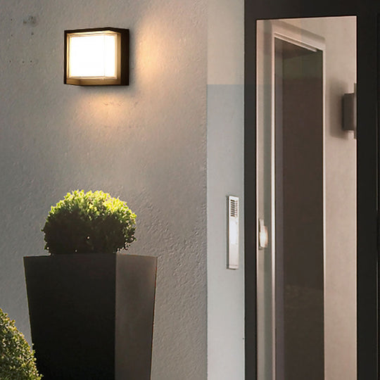 Modern Outdoor Wall Lights Round &amp; Square Waterproof Designs for Gardens &amp; Villas