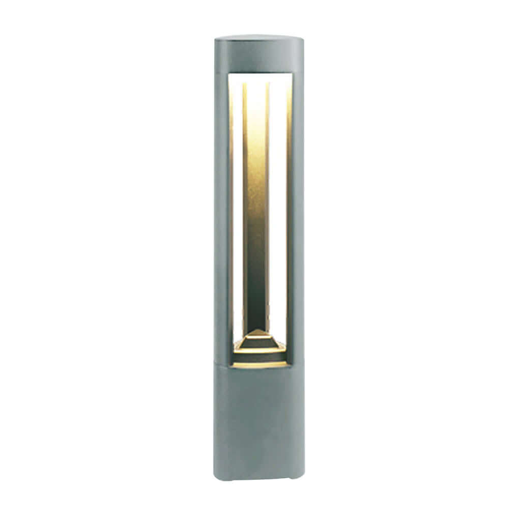 Triple Side Emitting Solar LED Garden Bollard Lights Heart Design &amp; Weatherproof