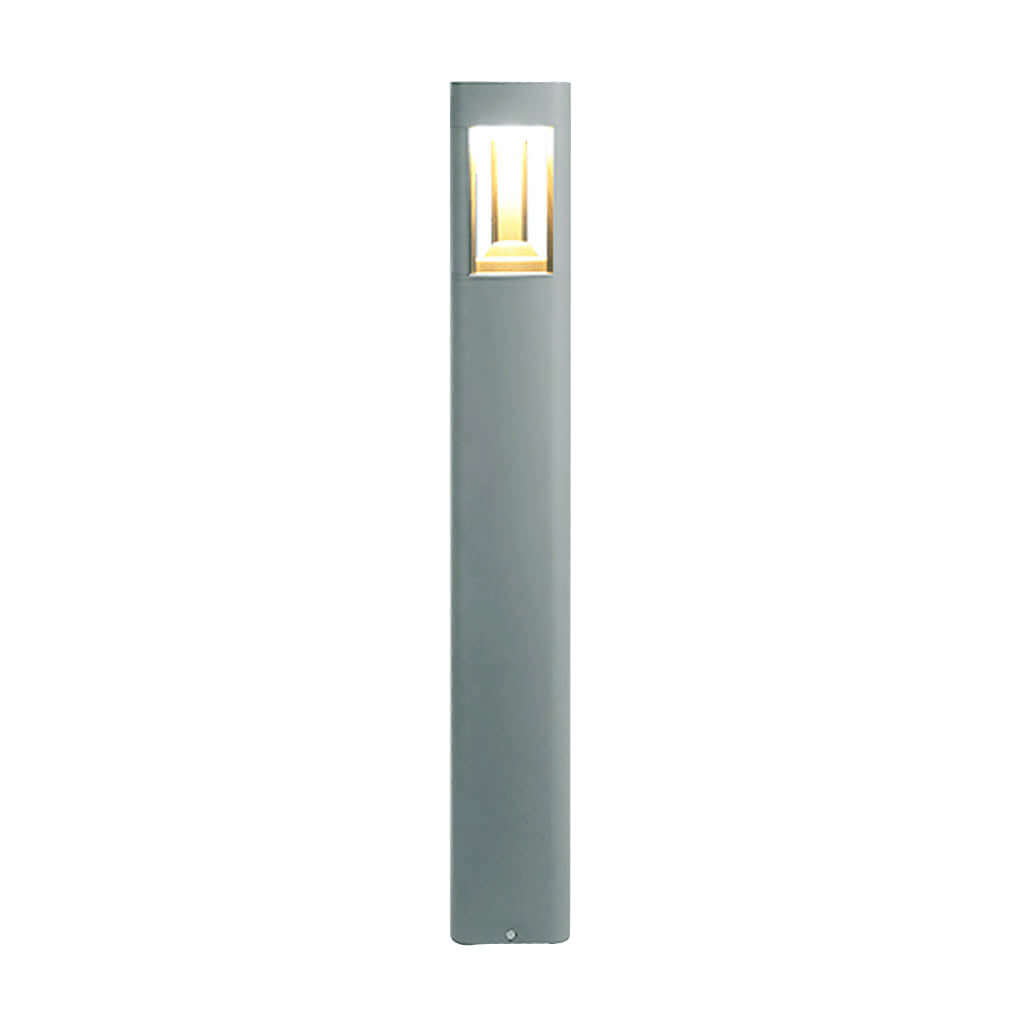 Triple Side Emitting Solar LED Garden Bollard Lights Heart Design &amp; Weatherproof