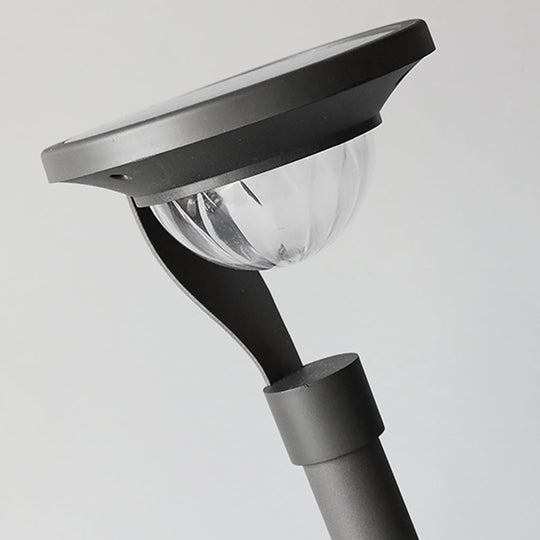 Conical Floating Top Solar Pathway Light Auto On Off Waterproof Outdoor Lamp