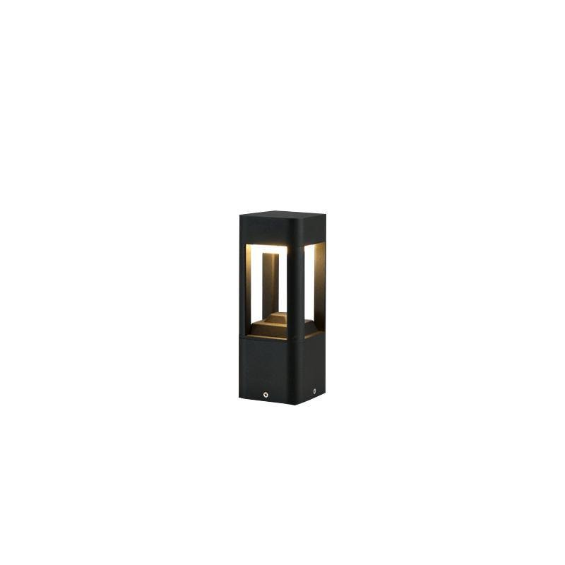 Quadruple-Sided Aluminum LED Bollard Lights with Open Design
