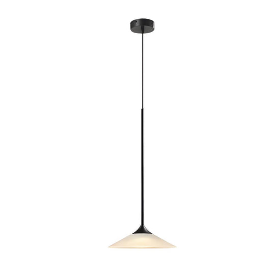 1-Light LED Mini Cone Pendant Light with Acrylic Shade