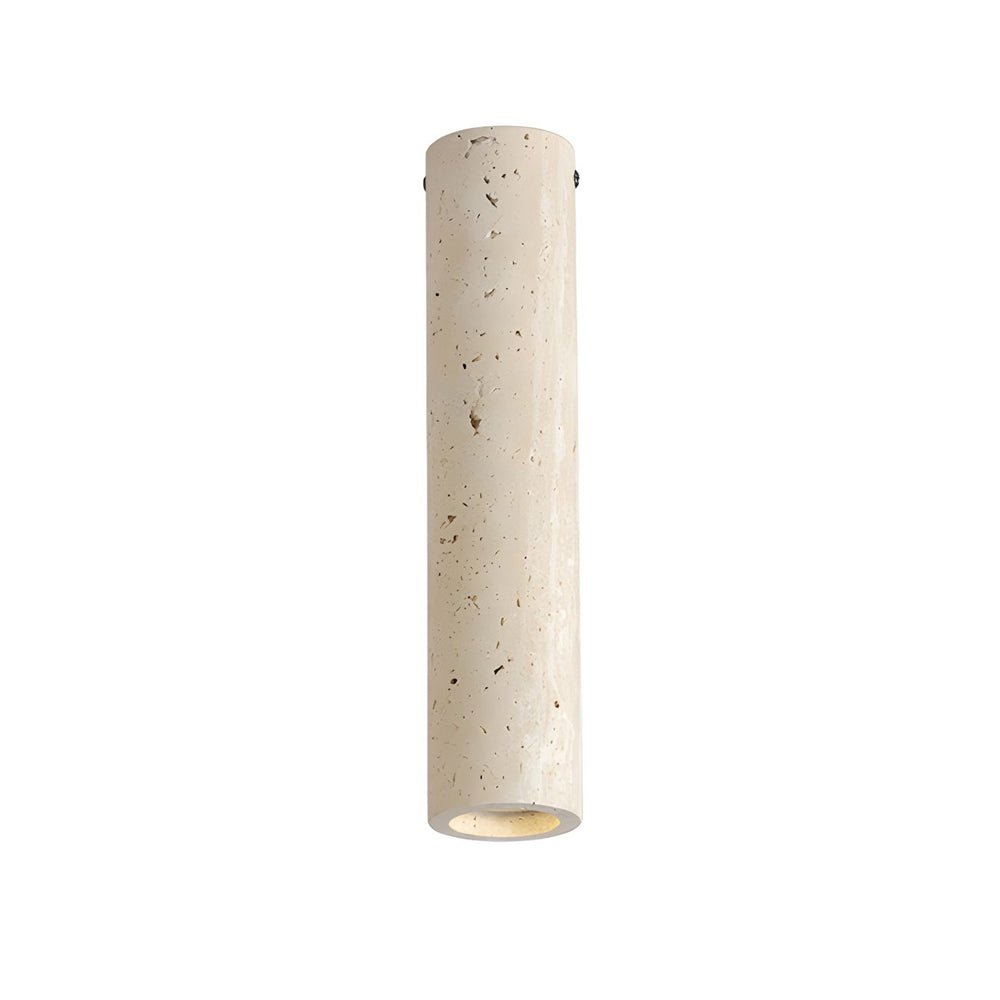 1 Light Modern Yellow Travertine Long Tube Ceiling Lamp for Hallway and Entrance