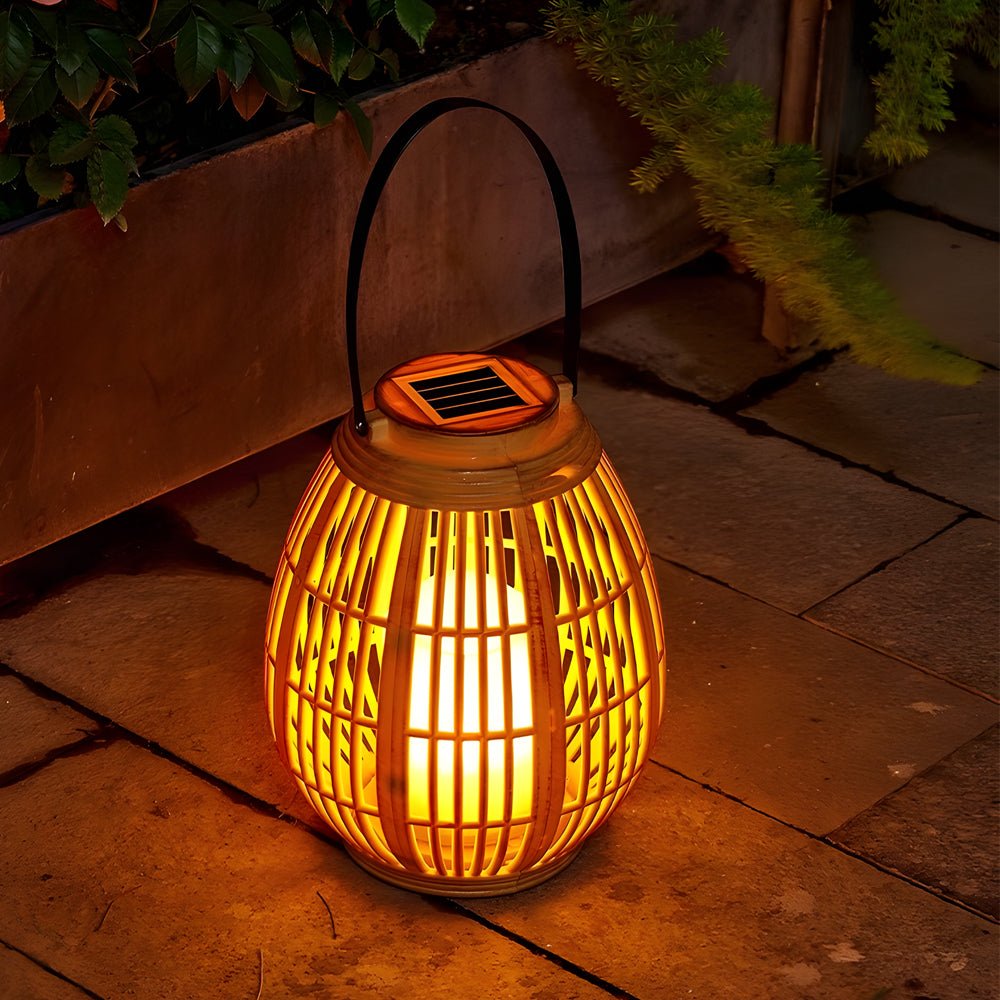 Portable Solar Powered Waterproof Candle Style LED Lantern