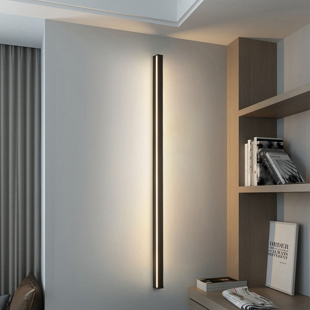 Long LED Linear Lights Dimmable RGB Black Minimalist Wall Lights