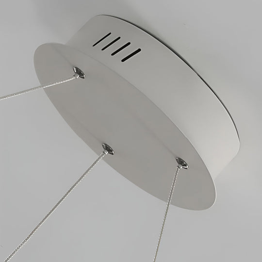 Circular Ring Three-step Dimming LED Modern Chandelier Island Light