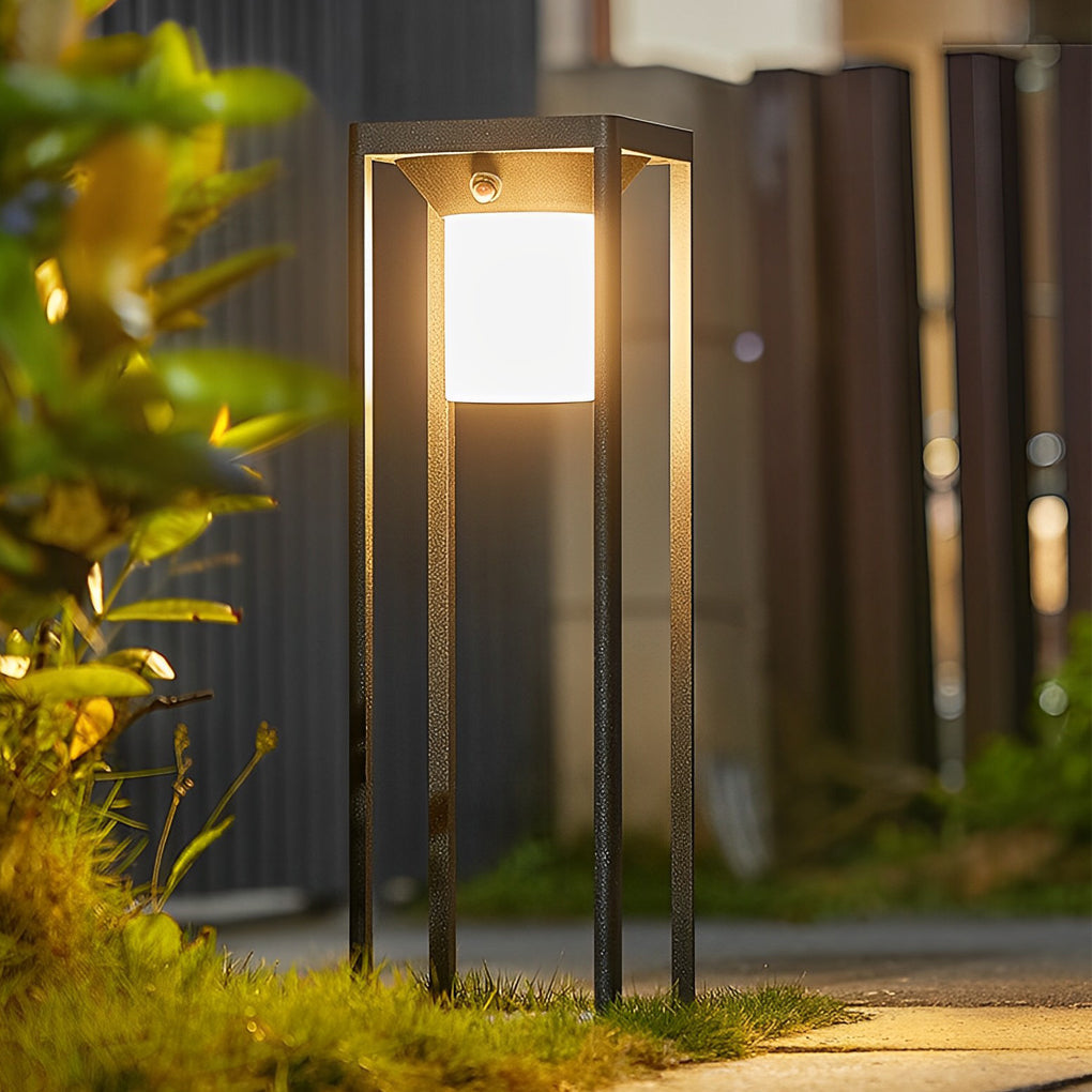 Adjustable Brightness LED Solar Path Lights Waterproof Lawn Lamps