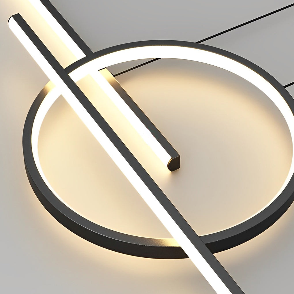 Circles Three-Step &amp; Stepless Dimmable LED Chandelier