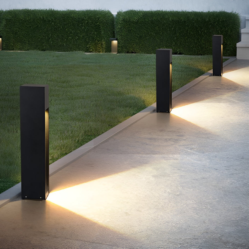 Industrial Rectangular LED Pathway Light 5W Waterproof Fixture with Open Slide Illumination