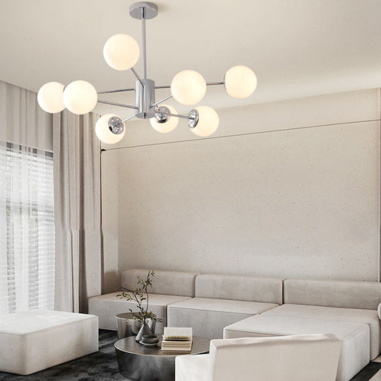 Molecular Lights Three Step Dimming Plating Glass Modern Chandelier