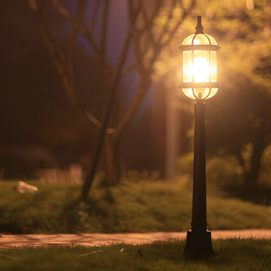 Vintage Golden LED Outdoor Pathway Light European Lawn Lamp