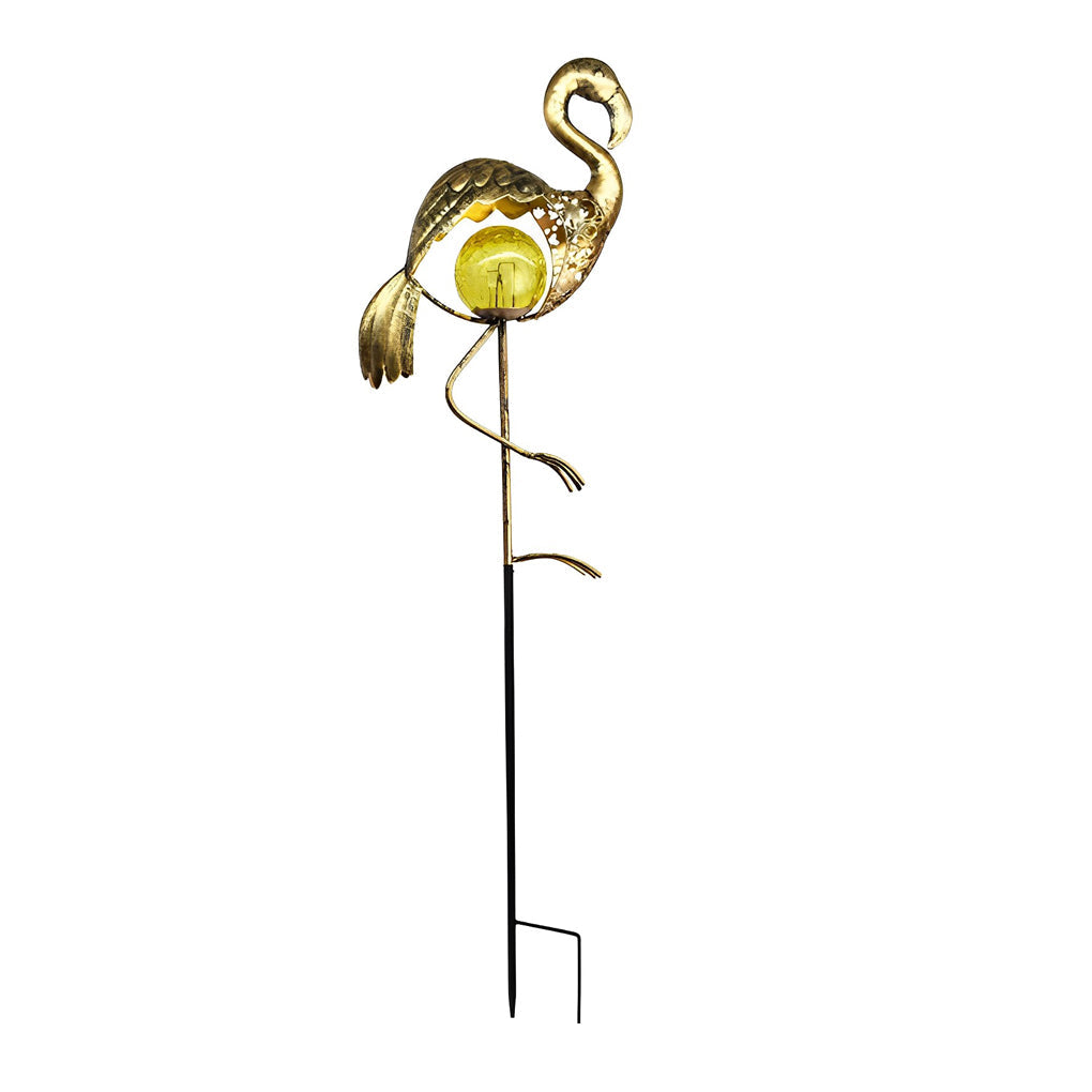 Mystical Moon &amp; Sun Flame Iron Hollow Projector Solar Garden Light