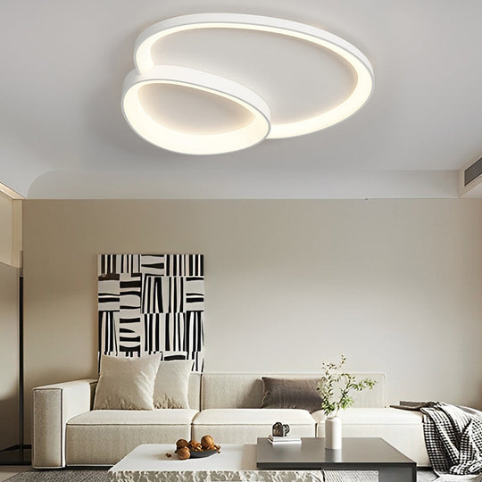 Creative Geometric Line Three Step Dimming LED Modern Ceiling Light