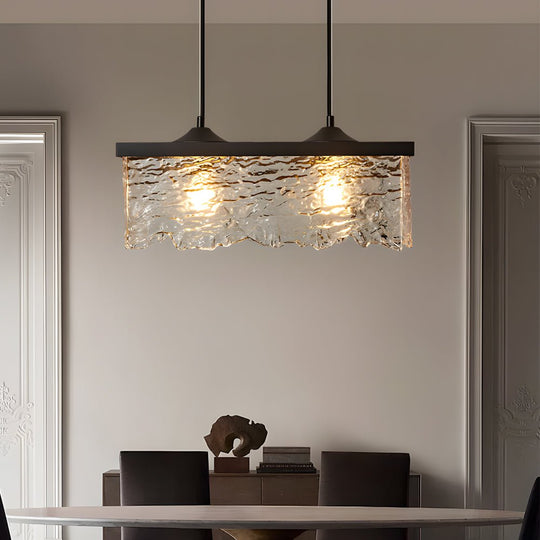 1 or 2 Light Glass 3 Step Dimming Chandelier Dining Room Light Fixtures
