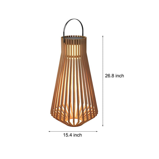 Adjustable Portable Wood Solar LED Outdoor Garden Light