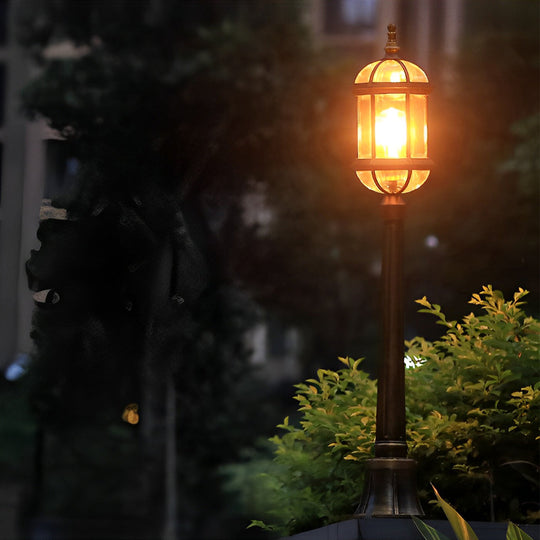 Vintage Golden LED Outdoor Pathway Light European Lawn Lamp