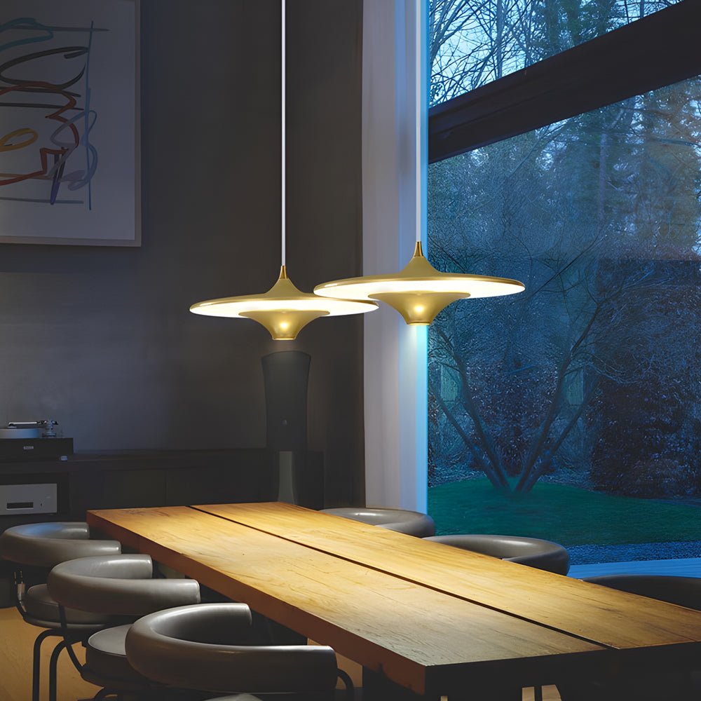 13.8" UFO LED Pendant Light – Spaceship-Inspired Design