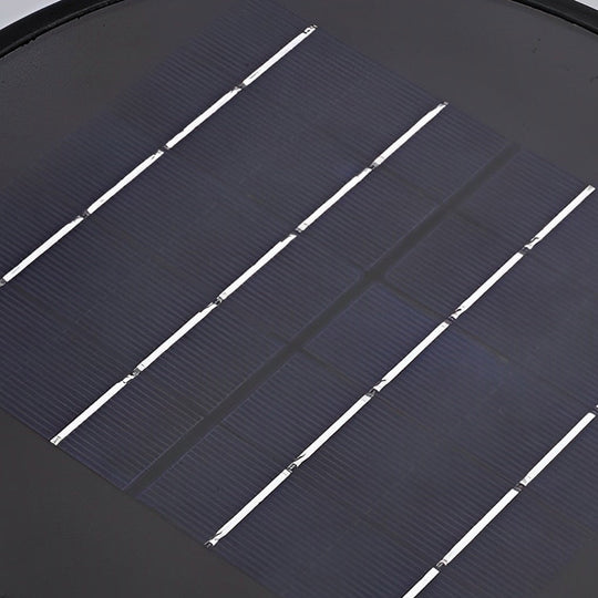 Round LED Solar Garden Light with Intelligent Light-Control &amp; Waterproof Design
