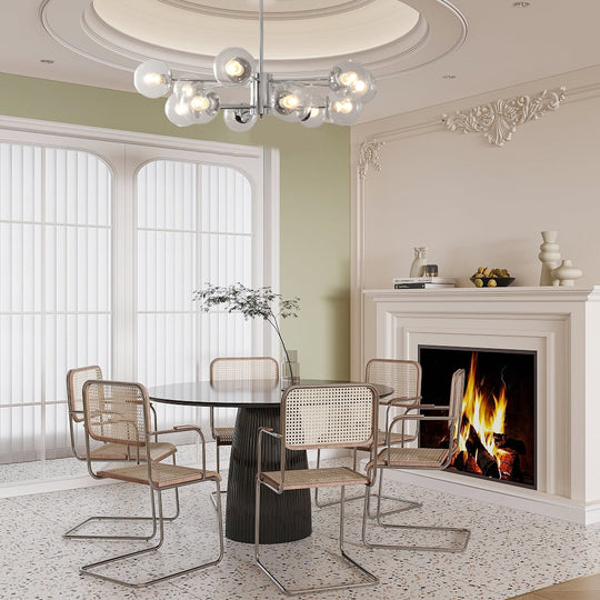 Molecular Lights Three Step Dimming Plating Glass Modern Chandelier