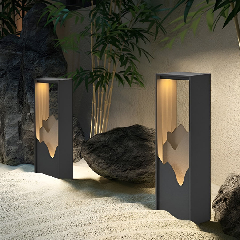 LED Mountain Scenery Path Lights Waterproof Landscape Lighting for Outdoor Elegance