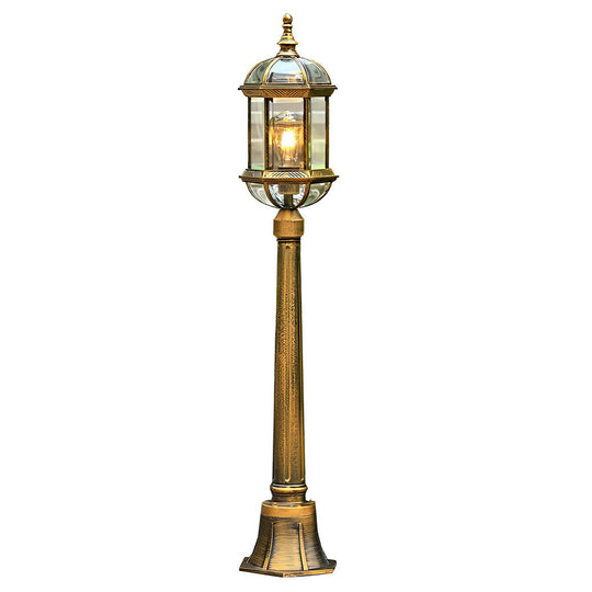 Vintage Golden LED Outdoor Pathway Light European Lawn Lamp
