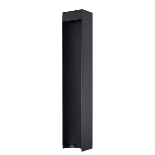 Modern 5W LED Black Outdoor Lawn Light with Open Front and Energy Efficient Design