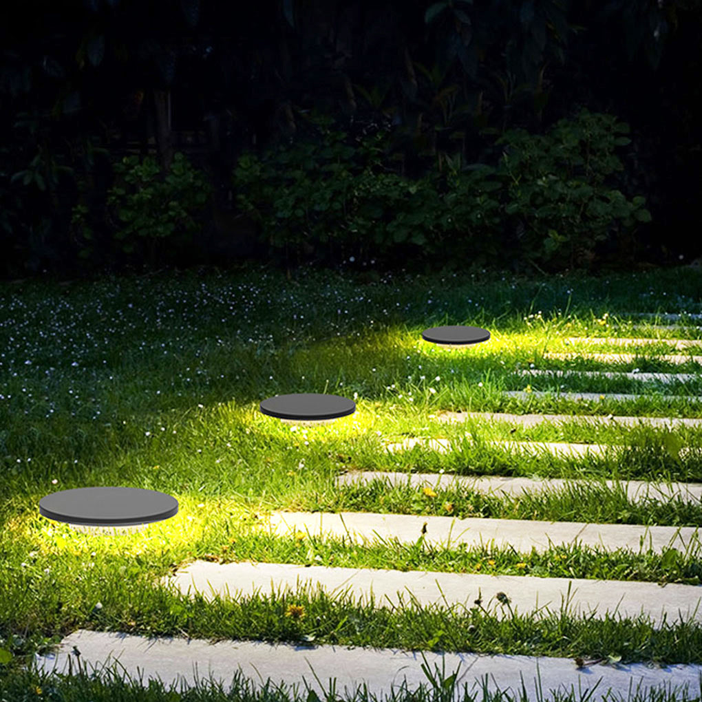 Halo Bottom Emitting LED Ground Solar Lights Durable &amp; Elegant for Outdoors