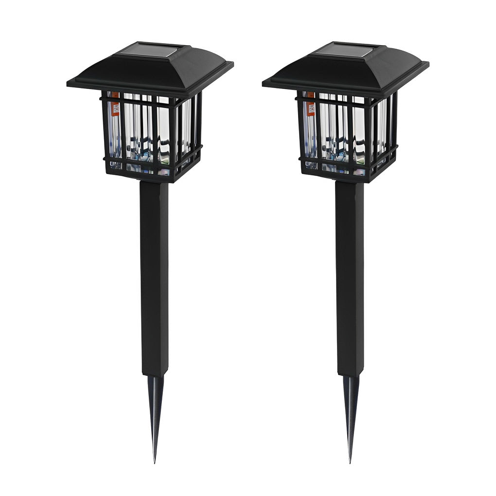 Vintage Modern Solar Square Lawn Lights Waterproof Durable Outdoor Lighting