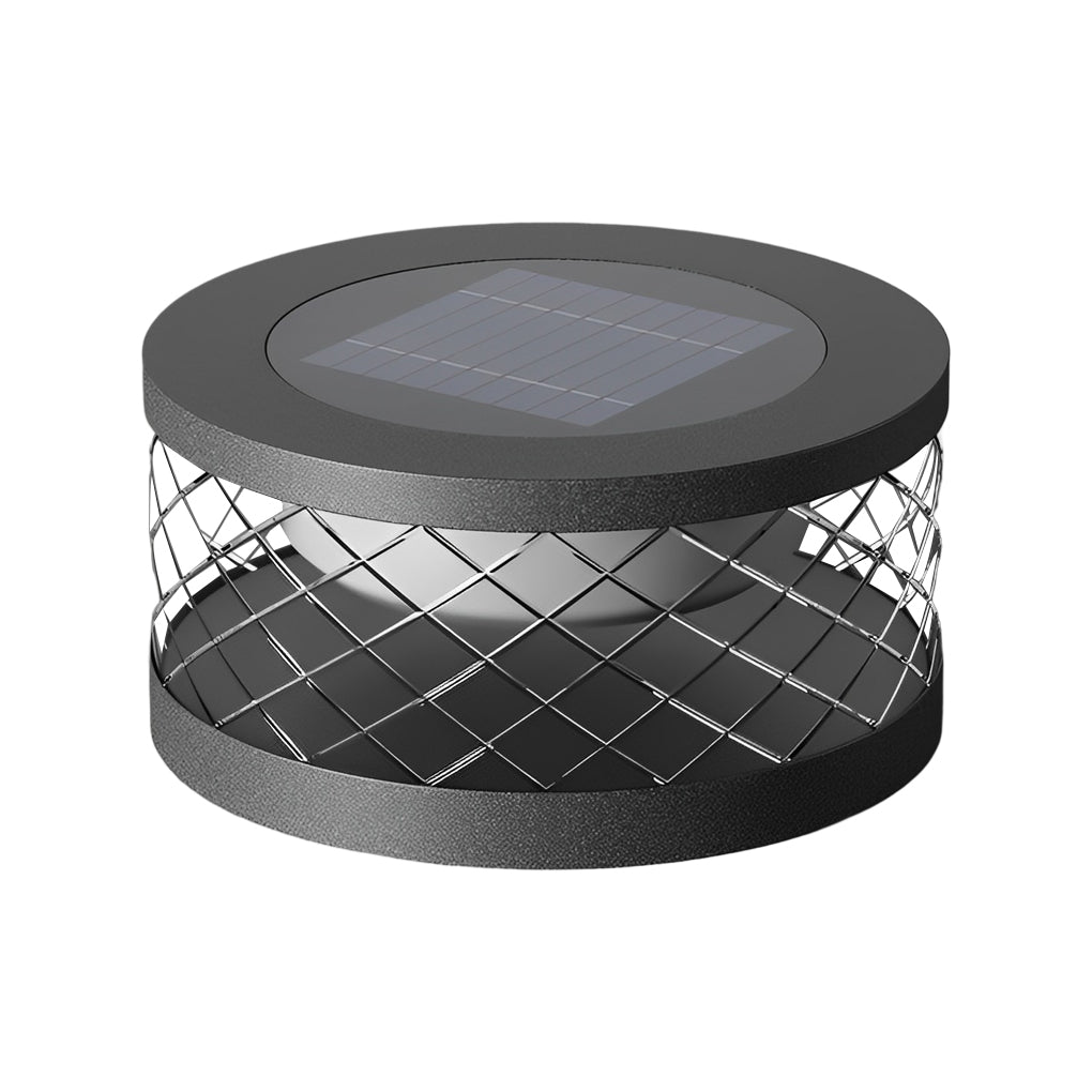 Round Creative Acrylic Waterproof Solar Post Cap Light