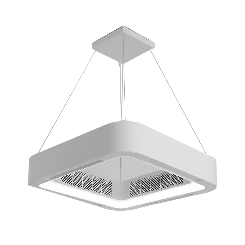 Modern Bladeless Inverter Ceiling Fan with LED Chandelier Light
