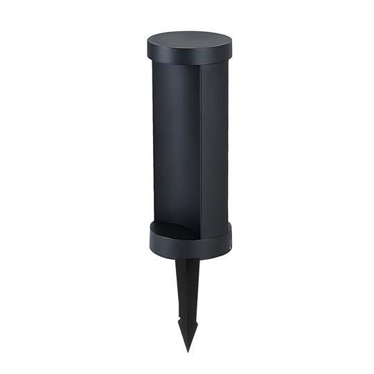 Modern Cylinder LED Outdoor Lawn Lamp Solar or Hardwired