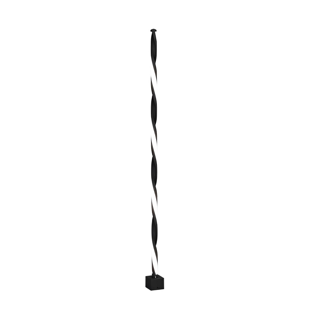 Linear Black LED Solar Powered Path Lamp – Minimalist Outdoor Lighting