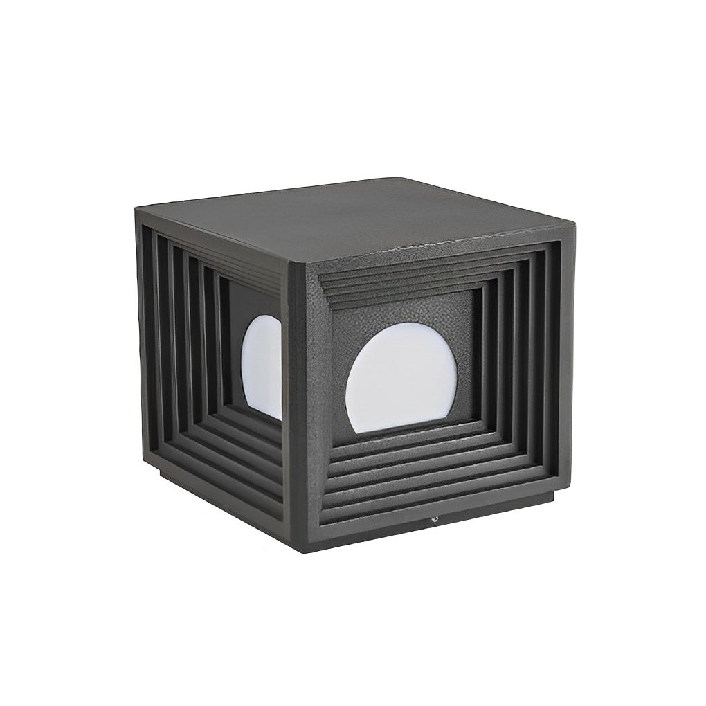 Square Solar Powered Waterproof LED Fence Post Lights