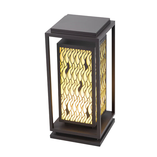 Vintage Black LED Outdoor Landscape Pathway Lights Waterproof Retro Lawn Lamp