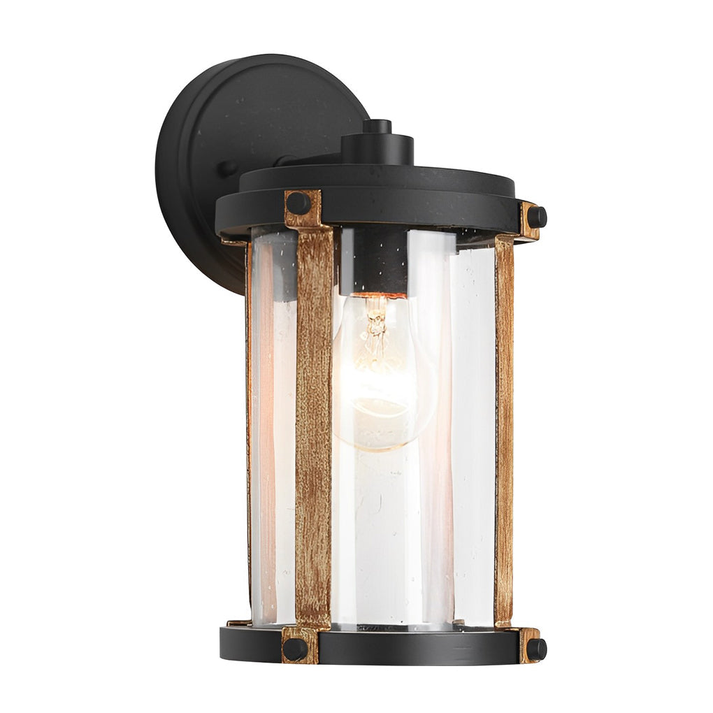 Vintage Waterproof Glass Industrial Outdoor Wall Sconce Light