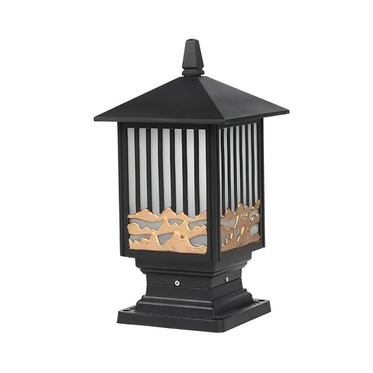 Retro Scenery Waterproof LED Vintage Solar Fence Post Light