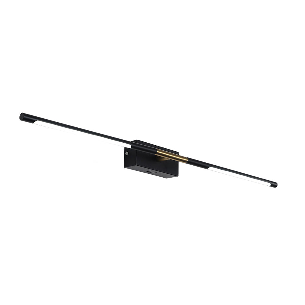 Black &amp; Gold Linear LED Bathroom Vanity Light Bar