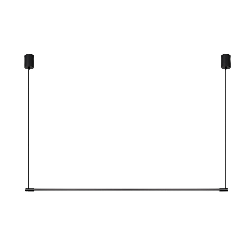Minimalist Long LED Linear Light Stepless Dimming Black Nordic Ceiling Light