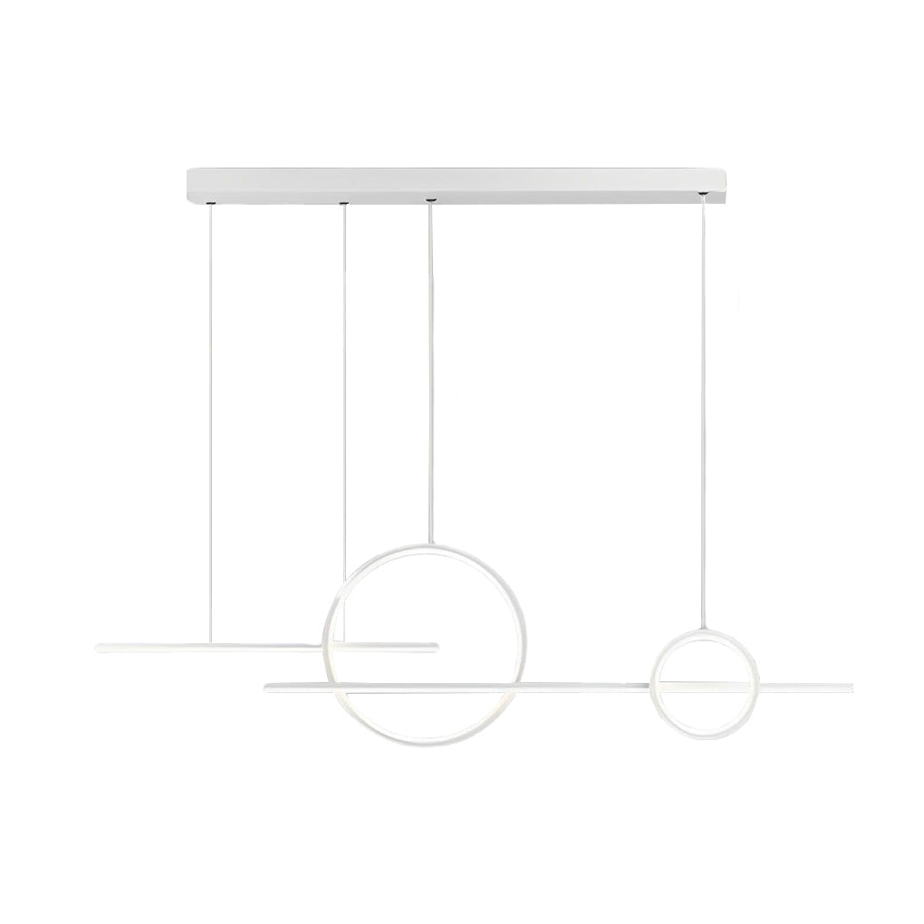 Circles Three-Step &amp; Stepless Dimmable LED Chandelier