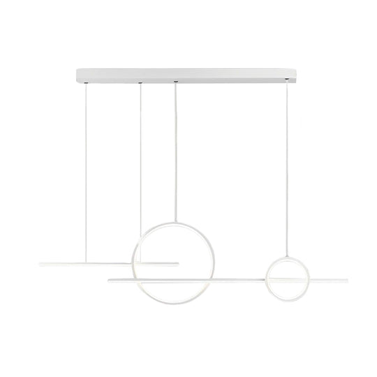 Circles Three-Step &amp; Stepless Dimmable LED Chandelier