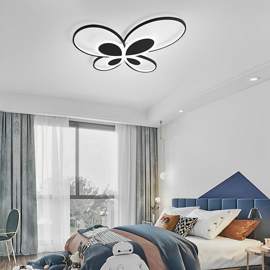 Cluster Dimmable Butterfly LED Flush Mount Ceiling Light for Baby &amp; Kids