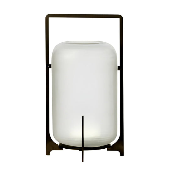 Portable Lantern Shaped Glass Waterproof LED Outdoor Solar Light