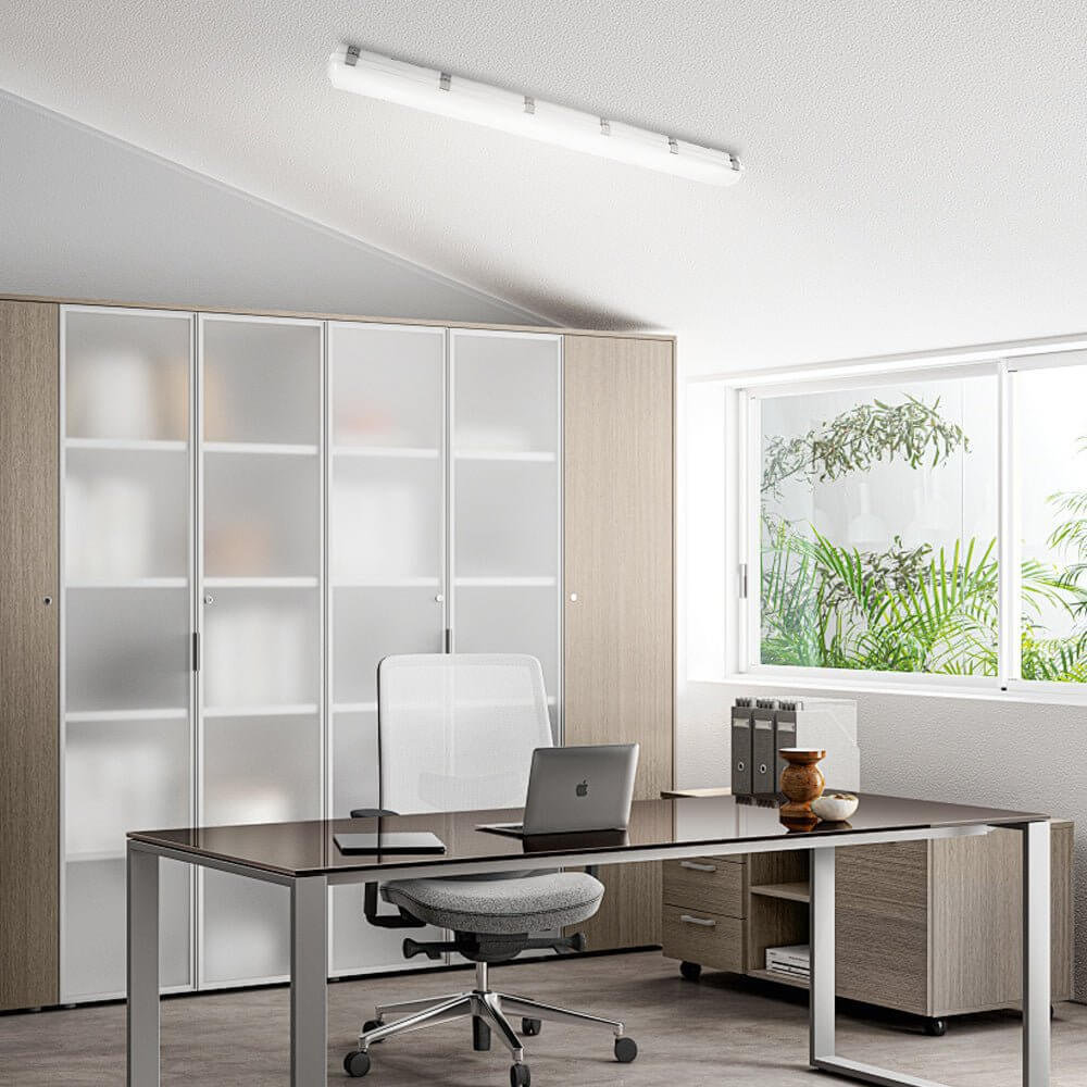 23-Inch White Linear Vapor Tight LED Ceiling Light