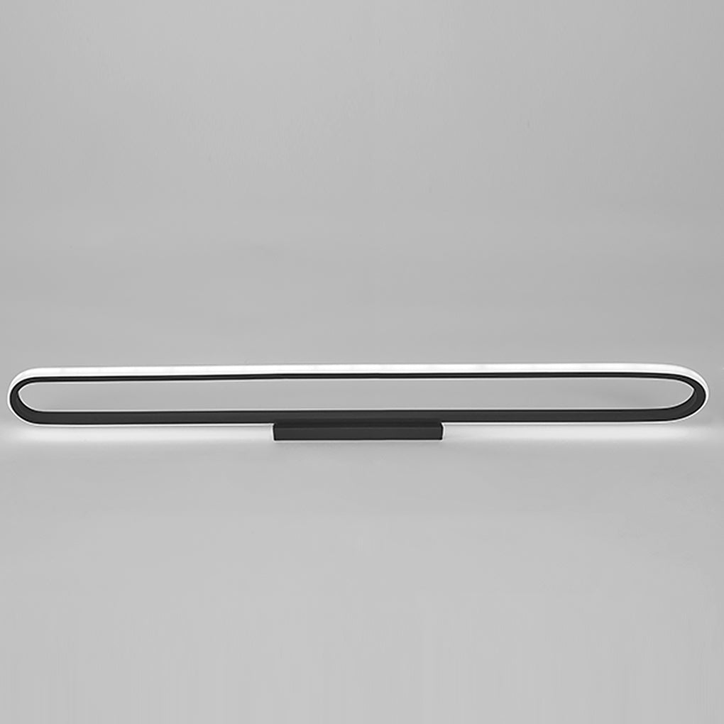 24" Rectangle LED Black Flush Mount Ceiling &amp; Wall Light