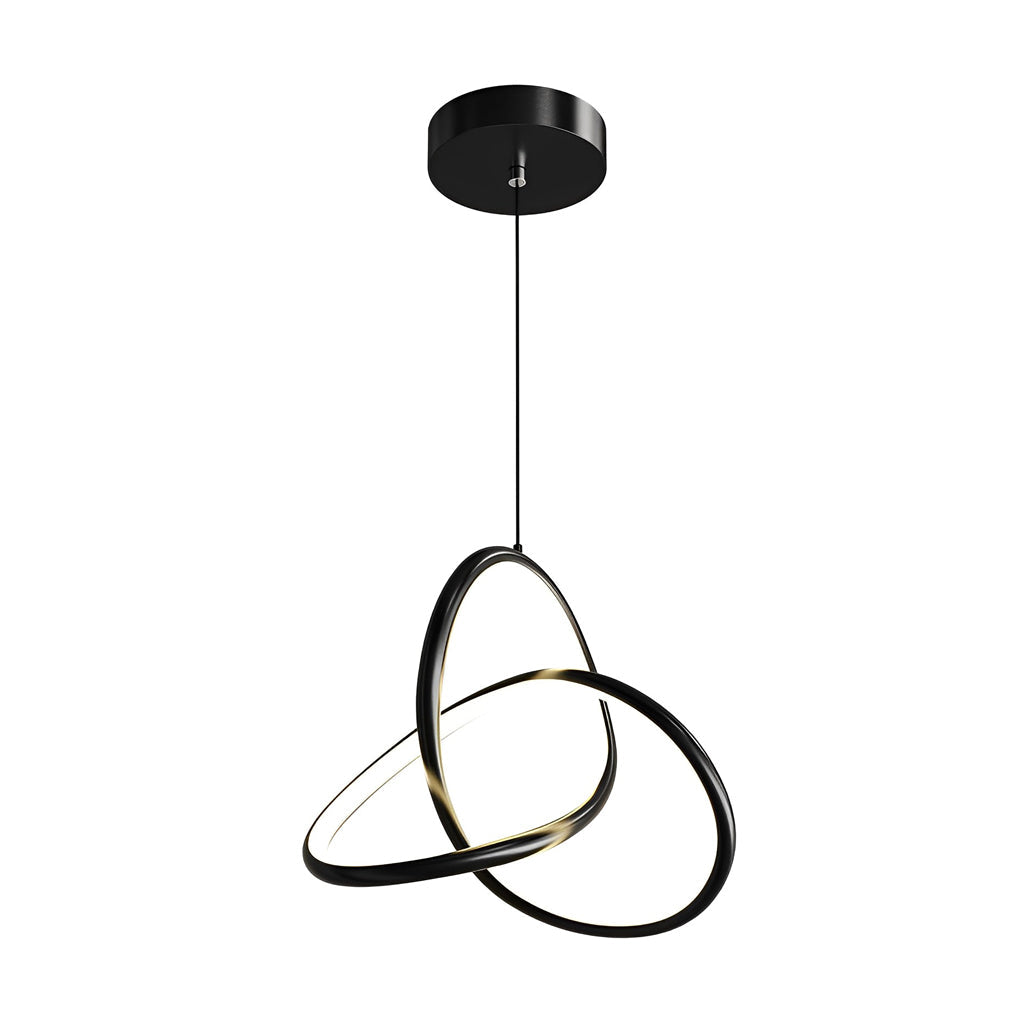 Circular Rings Creative Three-Step Dimming LED Modern Chandelier Light