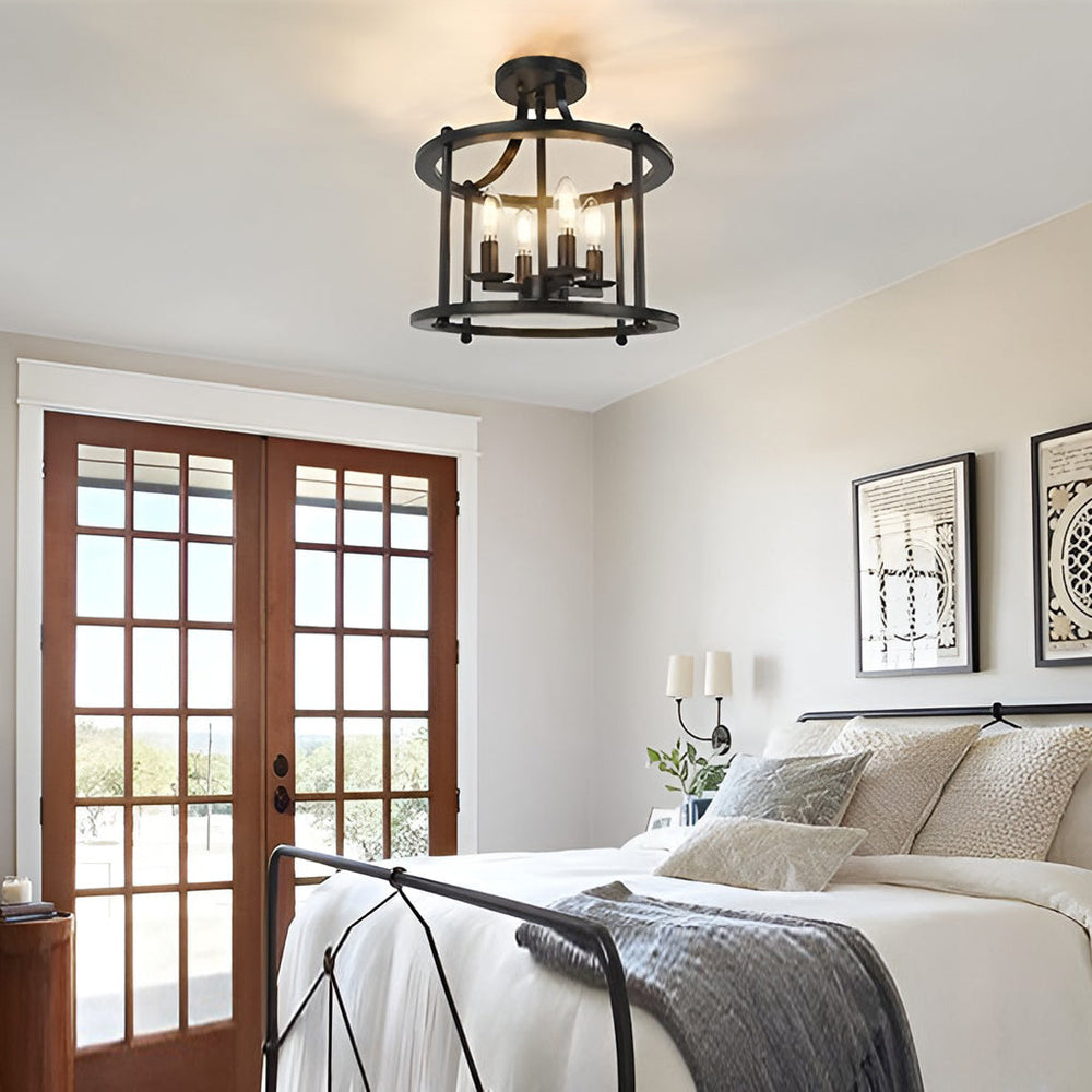 Retro Metal Lantern Design Industrial Style Ceiling Lights Pendant Light