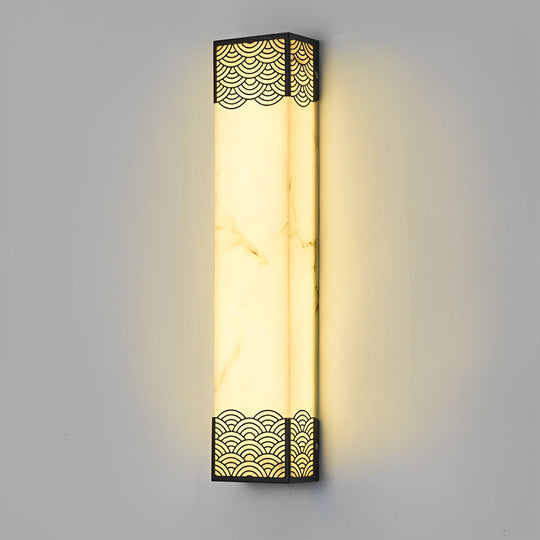 Rectangular Resin LED Waterproof Vintage Outdoor Wall Lamp