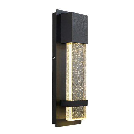 Minimalist Crystal Bubble Glass Waterproof LED Motion Sensor Wall Lamp