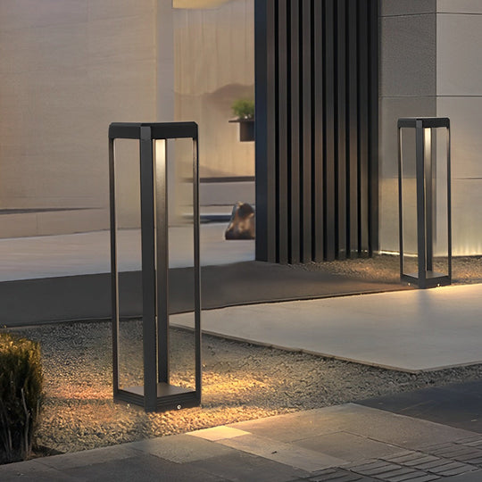 Modern Black Solar Pathway Light Durable &amp; Minimalist Design